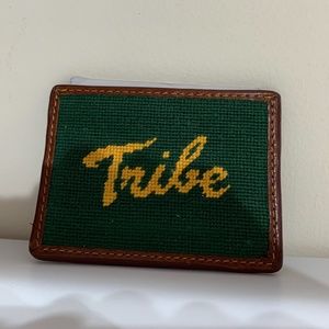 William and Mary College Tribe Needlepoint Card Wallet by Smathers and Branson